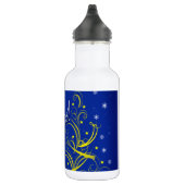 Bouteille D'eau Noël bleu (Droite)