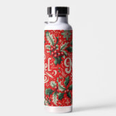 Bouteille D'eau Noel de Noël Rouge et Vert (Plage)