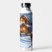 Bouteille D'eau Noël/Hiver Deer Lodge (Gauche)