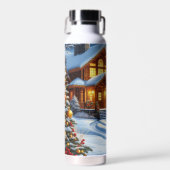 Bouteille D'eau Noël/Hiver Deer Lodge (Avant)