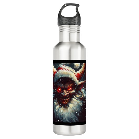 Bouteille D'eau Noël Krampus 1 (Devant)