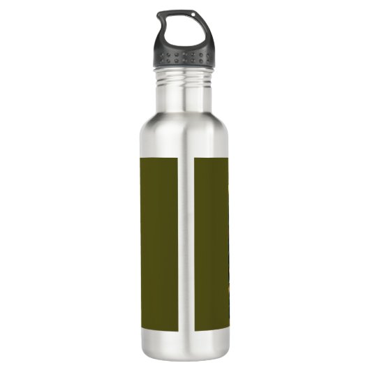 Bouteille D'eau Noël Père Noël et un chat 1 (Dos)