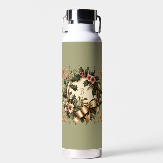 Bouteille D'eau Noël victorien/classique/rétro (Avant)