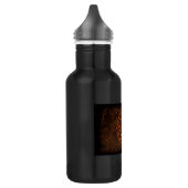 Bouteille D'eau Noeud céleste orange en cuir (Gauche)