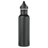 Bouteille D'eau Noir blanc moderne INITIALES Classique intemporel (Droite)