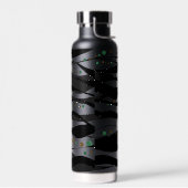 Bouteille D'eau Noir et blanc contemporain (Gauche)