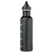 Bouteille d'eau NOIRE faite sur commande de (Droite)