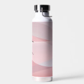 Bouteille D'eau Nom abstrait rose beige (Gauche)