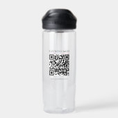 Bouteille D'eau Nom commercial tendance Logo Url Code QR Code Modè (Arrière)