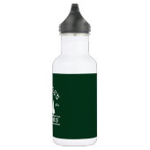 Bouteille D'eau Nom de famille Cabin Vert forêt Blanc (Droite)