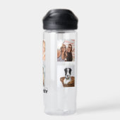 Bouteille D'eau Nom de famille du collage photo (Arrière)