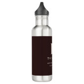 Bouteille D'eau Nom de famille ou nom d'entreprise modifiable (Gauche)