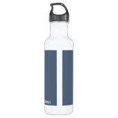 Bouteille D'eau Nom de la couleur gris-bleu du nuage-tonnerre (Dos)