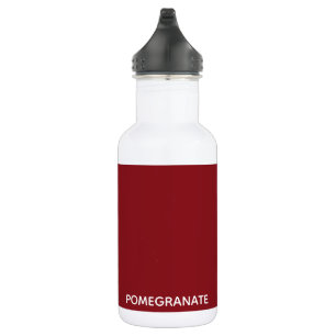 Bouteille D'eau Nom de la couleur rouge de la grenade