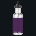 Bouteille D'eau Nom de la couleur violette de Blue John<br><div class="desc">Nom de la couleur violette de Blue John</div>