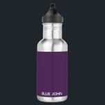 Bouteille D'eau Nom de la couleur violette de Blue John<br><div class="desc">Nom de la couleur violette de Blue John</div>