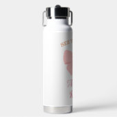 Bouteille D'eau Nom de la petite fille personnalisée Bow rose (Salle de sport)