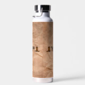 Bouteille D'eau Nom des bottes de cowboy (Plage)