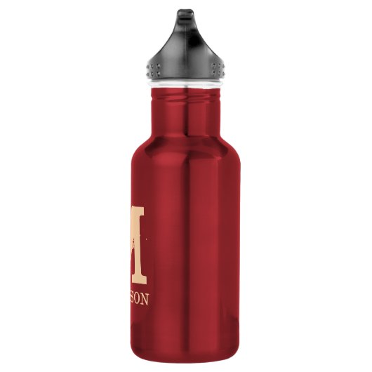 Bouteille D'eau Nom des initiales du monogramme personnalisé  (Droite)