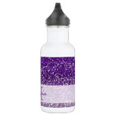 Bouteille D'eau Nom du monogramme de Parties scintillant violet él (Droite)