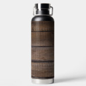 Bouteille D'eau Nom du script du monogramme Motif rustique (Plage)