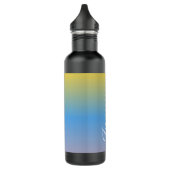 Bouteille D'eau Nom du script Ombré coloré (Gauche)