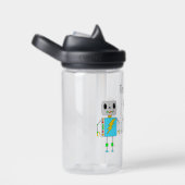Bouteille D'eau Nom du thème du robot personnalisé (Arrière Complet)