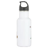 Bouteille D'eau Nom et couleur personnalisés Sloth (Dos)