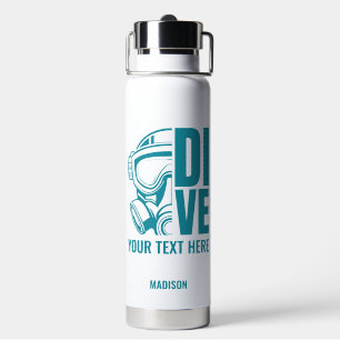 Bouteille D'eau Nom et emplacement personnalisés Plongée sous-mari