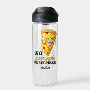 Bouteille D'eau Nom et ingrédient personnalisés Pizza en colère