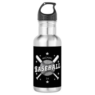 Bouteille D'eau Nom et numéro de baseball personnalisé tendance