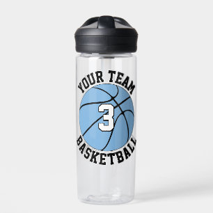Bouteille D'eau Nom et numéro de l'équipe du joueur de basket-ball