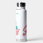 Bouteille D'eau Nom et texte personnalisés Hawaii (Évier)
