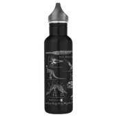 Bouteille D'eau Nom fait sur commande de fossiles de dinosaure (Gauche)