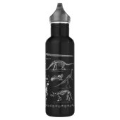 Bouteille D'eau Nom fait sur commande de fossiles de dinosaure (Droite)
