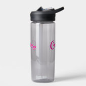 Bouteille D'eau Nom Grace en rose passionné, (Gauche)