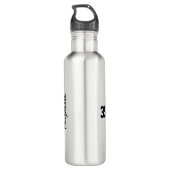 Bouteille D'eau nom jersey numéro personnalisé filles volleyball (Dos)