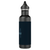 Bouteille D'eau Nom modifiable moderne (Droite)