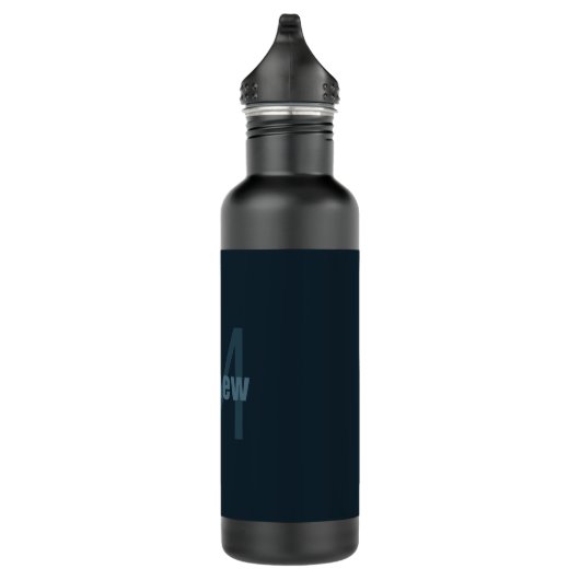 Bouteille D'eau Nom modifiable moderne (Droite)