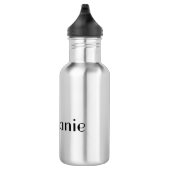 Bouteille D'eau Nom Monogram Modèle noir et blanc Cool cadeau (Droite)