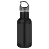 Bouteille D'eau Nom monographique moderne gris foncé (ou autre tex (Dos)