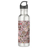 Bouteille D'eau Nom motif mammaire neutre (Devant)