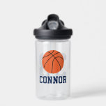 Bouteille D'eau Nom personnalisé Basketball Jersey<br><div class="desc">Design sportif pour enfants personnalisé.</div>