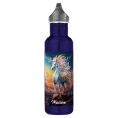 Bouteille D'eau Nom personnalisé belle licorne (Droite)
