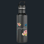 Bouteille D'eau Nom personnalisé, Boho Flower aquarelle peinture<br><div class="desc">"Voici notre nom personnalisé, Boho Flower Painting Stainless Steel Water Bottle - une fusion de style artistique et de fonctionnalité, conçue pour ceux qui apprécient à la fois le style et la durabilité. Cette bouteille d'eau chic est plus qu'un simple accessoire d'hydratation, c'est une expression personnalisée de votre style unique....</div>