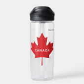 Bouteille D'eau Nom personnalisé Canada Maple Leaf (Arrière)