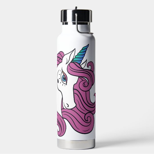 Bouteille D'eau Nom personnalisé Cute Unicorn (Gym)