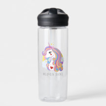 Nom personnalisé Cute Unicorn Rainbow