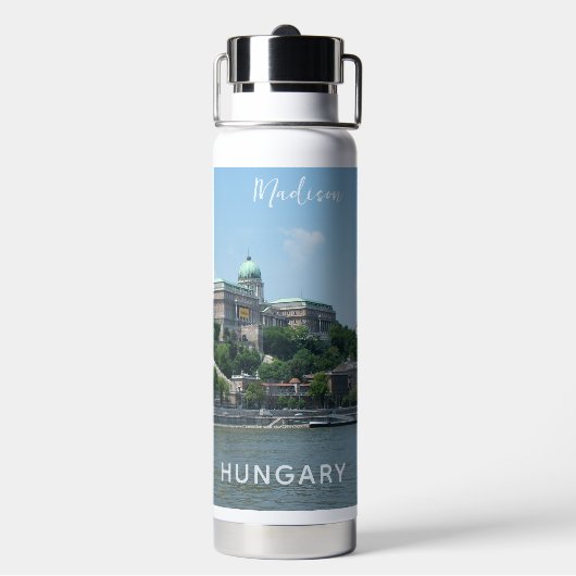 Bouteille D'eau Nom personnalisé de Budapest (Arrière)
