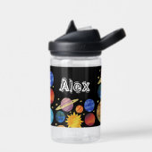 Bouteille D'eau Nom personnalisé de l'espace système solaire (Gauche)